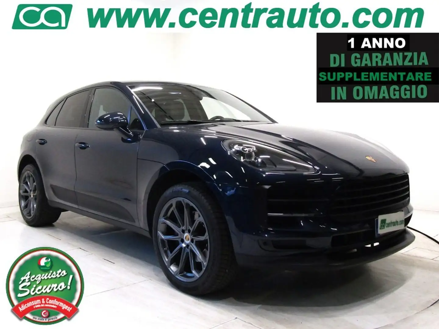Porsche Macan 2.0 PDK * PELLE * 245CV * Blauw - 1