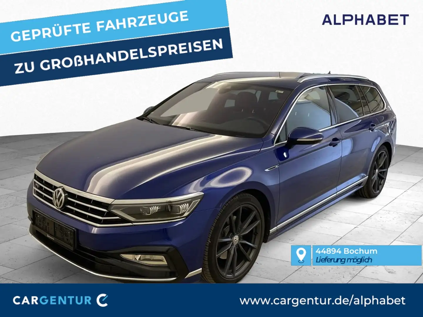 Volkswagen Passat Variant 2.0 TDI Elegance Matrix AHK Blue - 1