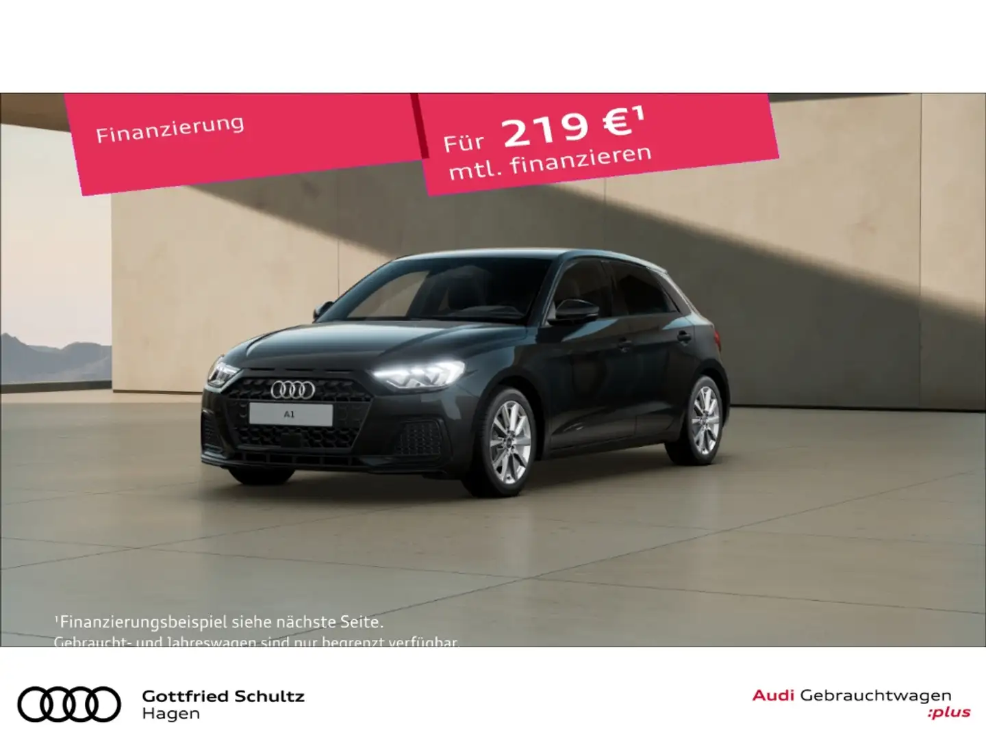 Audi A1 Sportback 25 TFSI S-tronic LED MMI SHZ DAB advance Schwarz - 1
