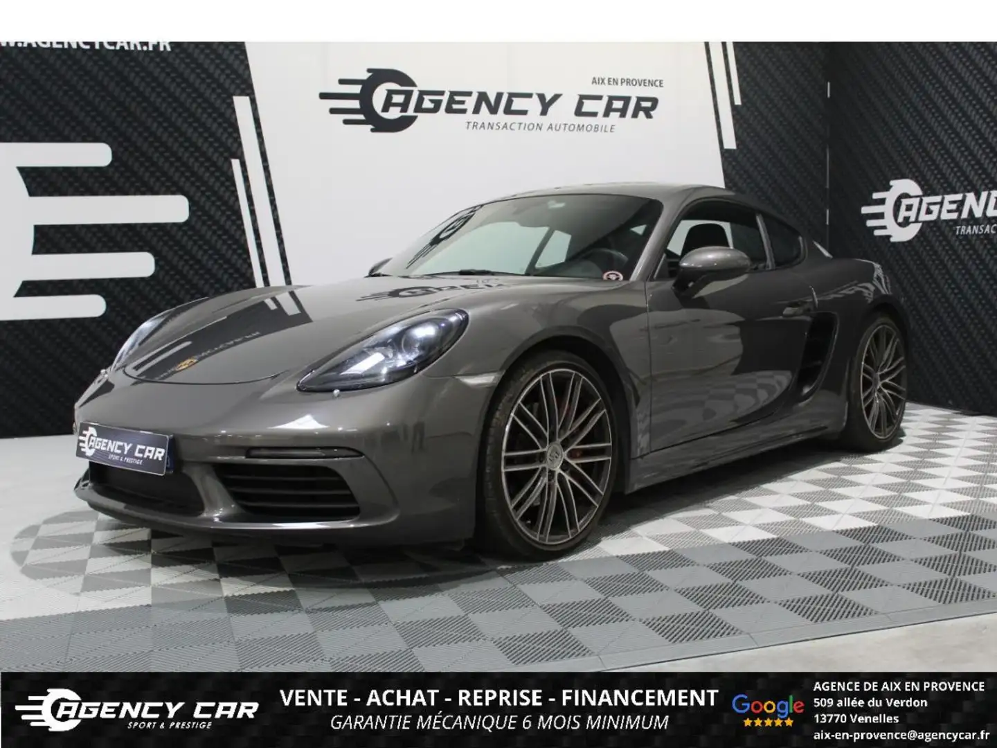 Porsche 718 Cayman 2.5i - 350 TYPE 982 COUPE S - BOITE MANUELLE - SUIVI Grijs - 1