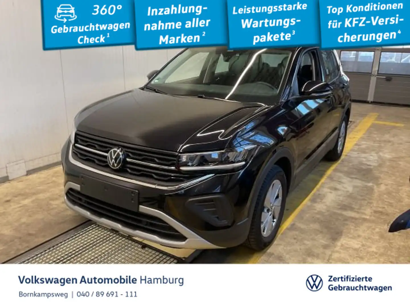 Volkswagen T-Cross 1.0 TSI Life DSG ACC Navi Sitzhzg Schwarz - 1