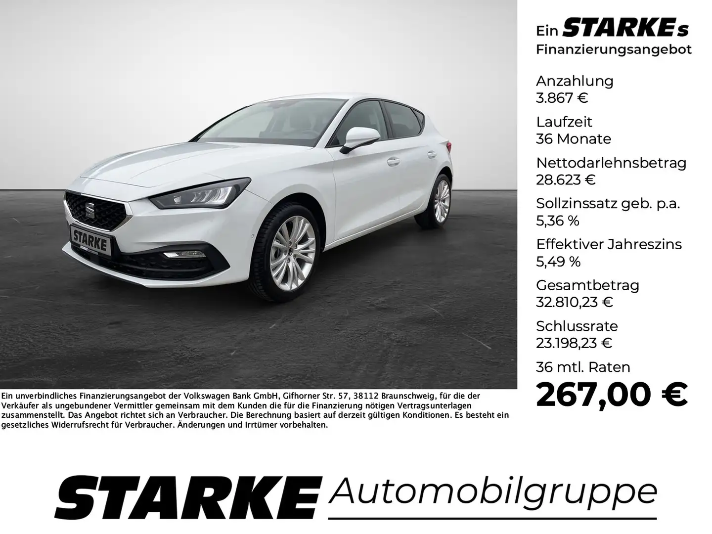 SEAT Leon Style Edition 1.5 eTSI DSG Wit - 1
