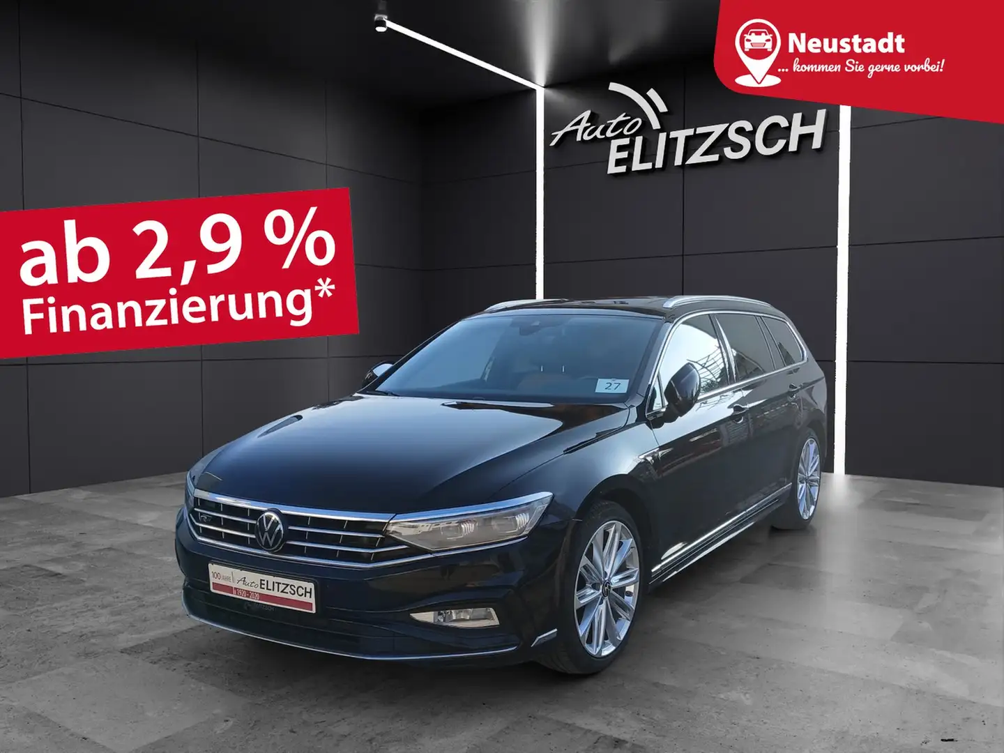 Volkswagen Passat Variant TDI R-Line DSG Matrix AHK Navi Leder AID HUD Pa... Schwarz - 1