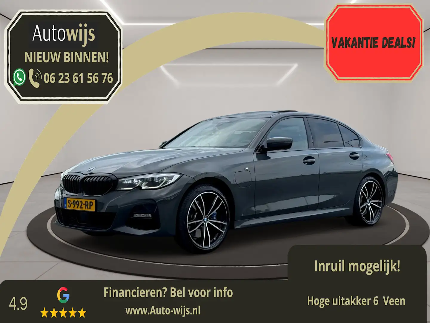 BMW 330 3-serie 330e High Executive|M-Sport|Pano|H&K|Memor Grijs - 1
