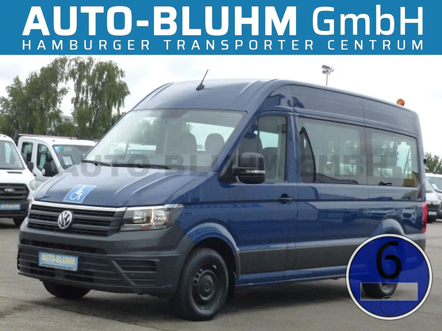 Volkswagen Crafter 35 TDI Rollstuhlbus L3H3 Lift AC Stdhzg Blau - 1