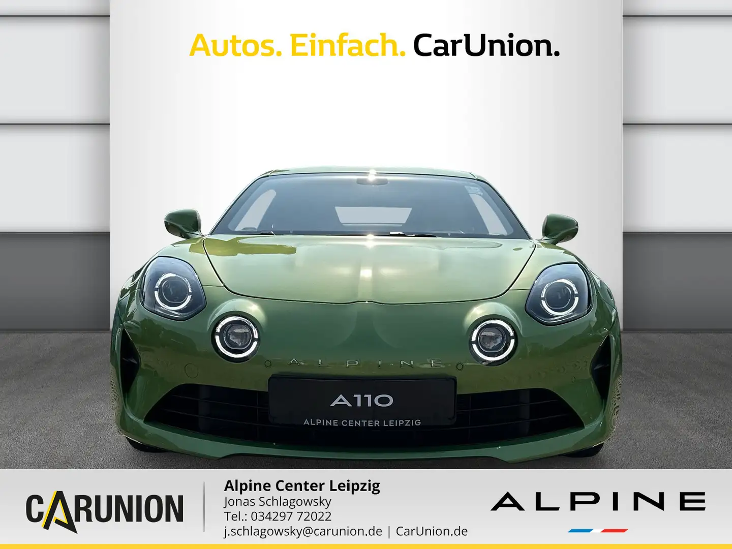 Alpine A110 GT*Mikrofaser-PAKET* 1of110*Sonderfarbe Зелений - 2