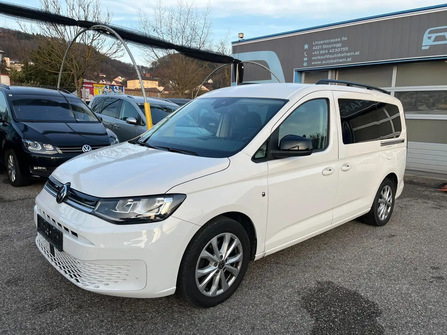 Volkswagen Caddy Maxi 2,0 TDI Life AHK-Carplay-Sitzhzg. Weiß - 1