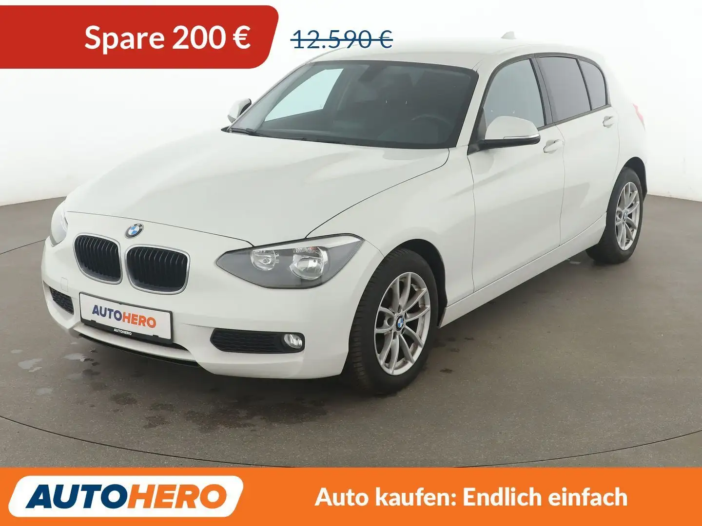 BMW 116 116i Aut.*TEMPO*PDC*SHZ* Weiß - 1