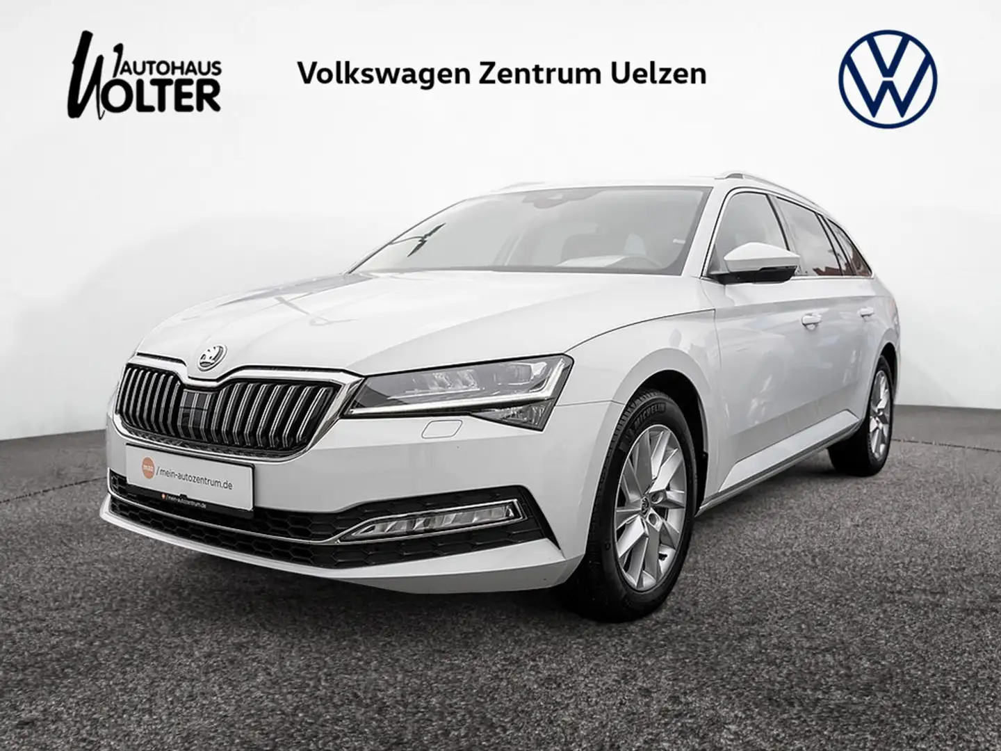 Skoda Superb Combi 2.0 TDI Style AHK ACC NAVI LED G Blanc - 1
