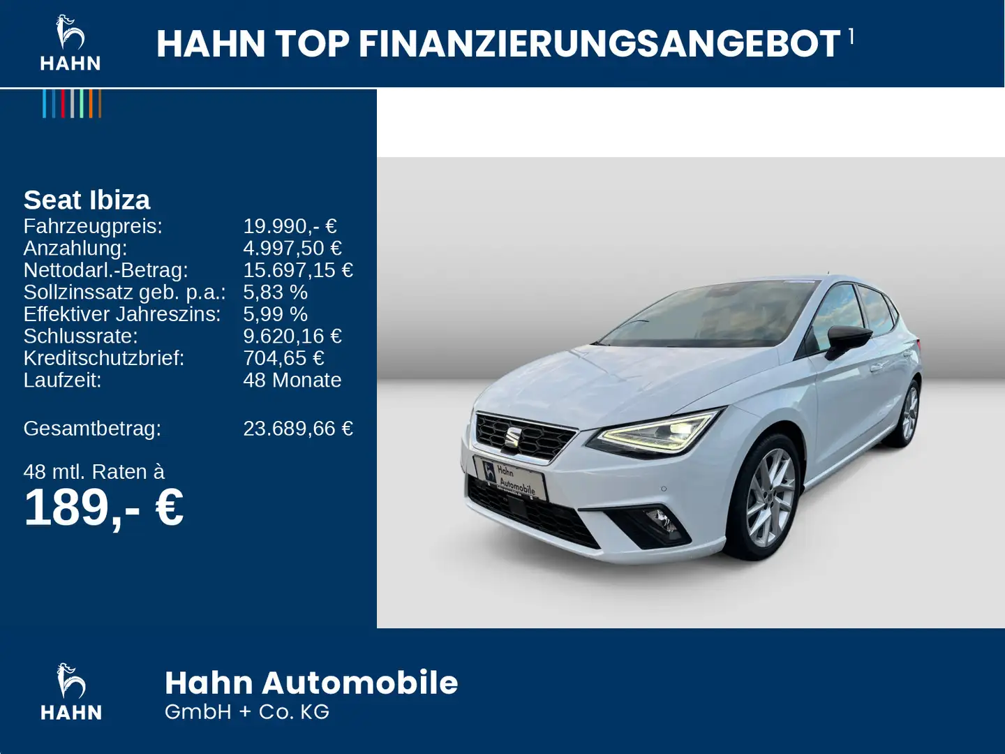 SEAT Ibiza 1.0 TSI FR OPF Weiß - 2