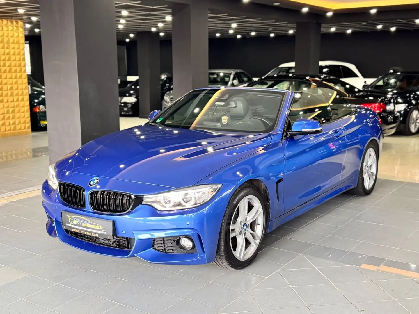 BMW 420 D Cabrio*M-Paket*Leder*SHZ*Euro6*BI-XENON*ALU Blau - 2