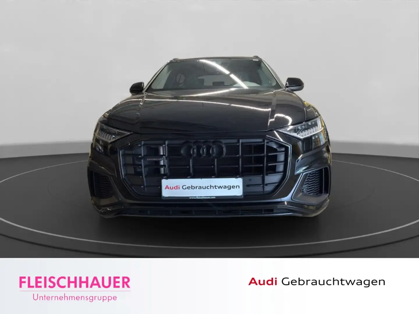 Audi Q8 55 TFSI quattro S line MATRIX+PANO+AHK+LUFTFEDERUN Schwarz - 2
