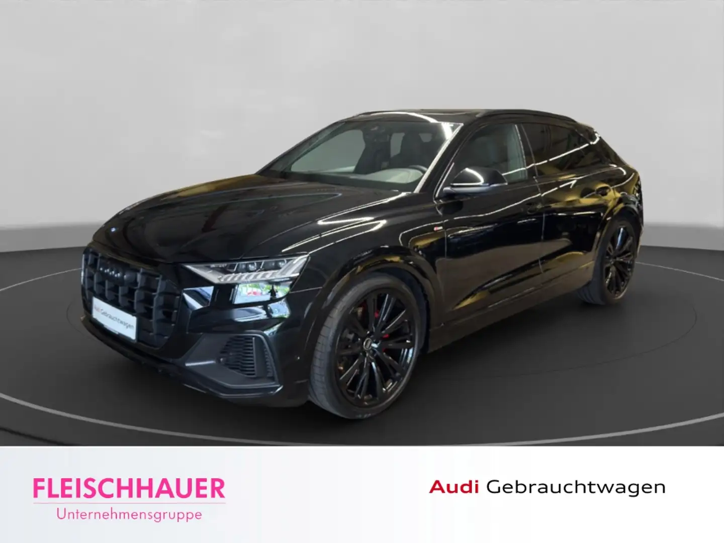 Audi Q8 55 TFSI quattro S line MATRIX+PANO+AHK+LUFTFEDERUN Schwarz - 1