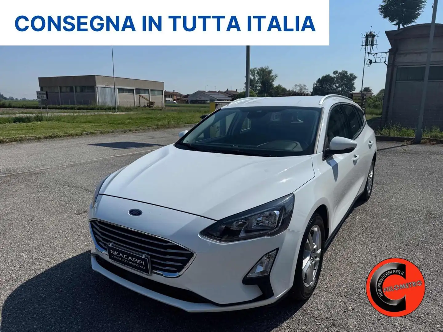 Ford Focus 1.5 ECOBLUE 120CV SW N1 AUTOCARRO-NAVI-SENSORI+IVA Bianco - 1