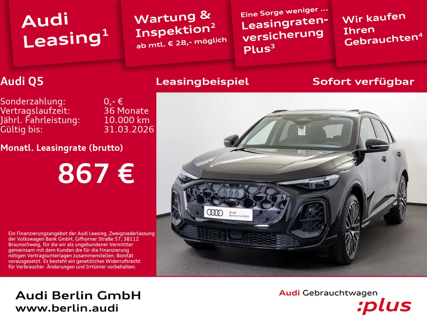 Audi Q5 TDI quattro S tronic Schwarz - 1