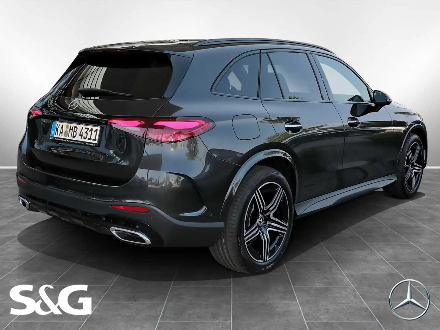 Mercedes-Benz GLC 300 d 4M AMG Night+360°K+HUD+Pano+20"LM+AHK Grau - 2