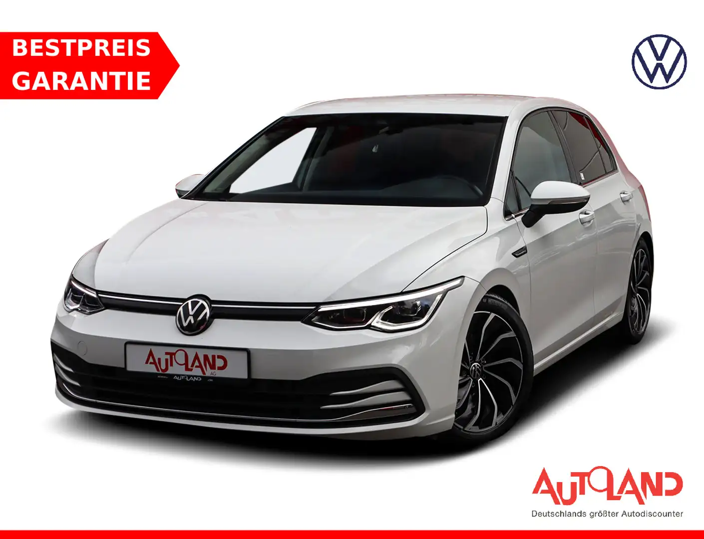 Volkswagen Golf VIII 1.5 TSI Navi LED ACC Kam Massage DAB Weiß - 1