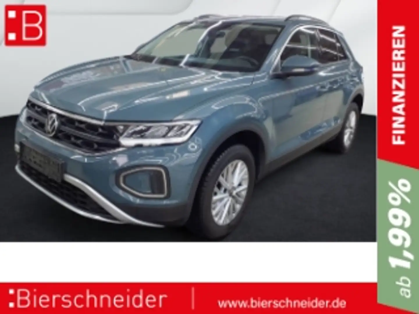Volkswagen T-Roc 1.0 TSI Life NAVI LED SHZ PARKP Bleu - 1