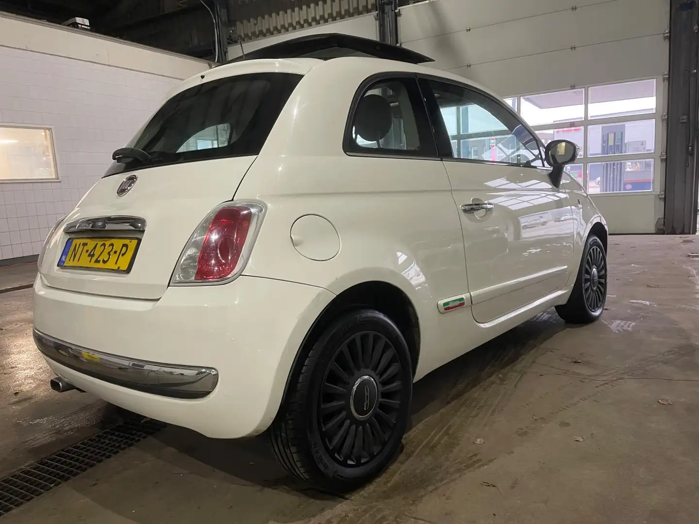Fiat 500 1.2 Naked airo panoramadak leuke auto Wit - 2