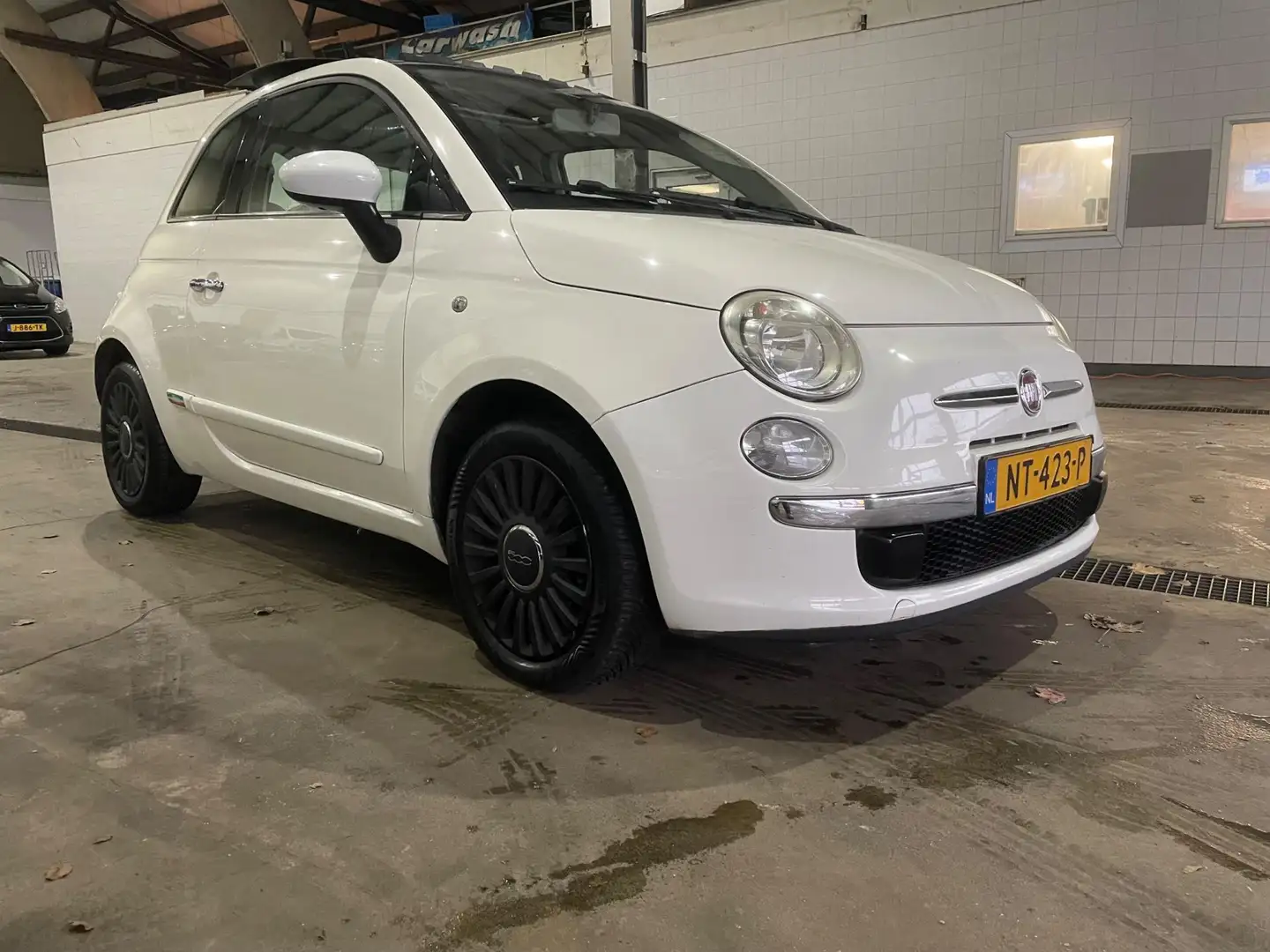 Fiat 500 1.2 Naked airo panoramadak leuke auto Wit - 1