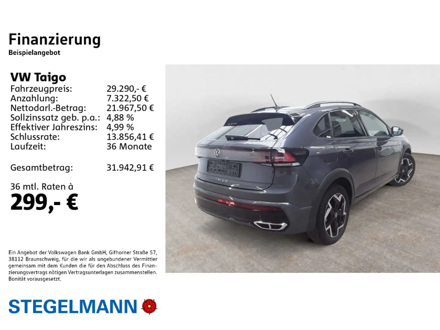 Volkswagen Taigo 1.5 TSI DSG R-Line *AHK*LED*Navi* Grau - 2