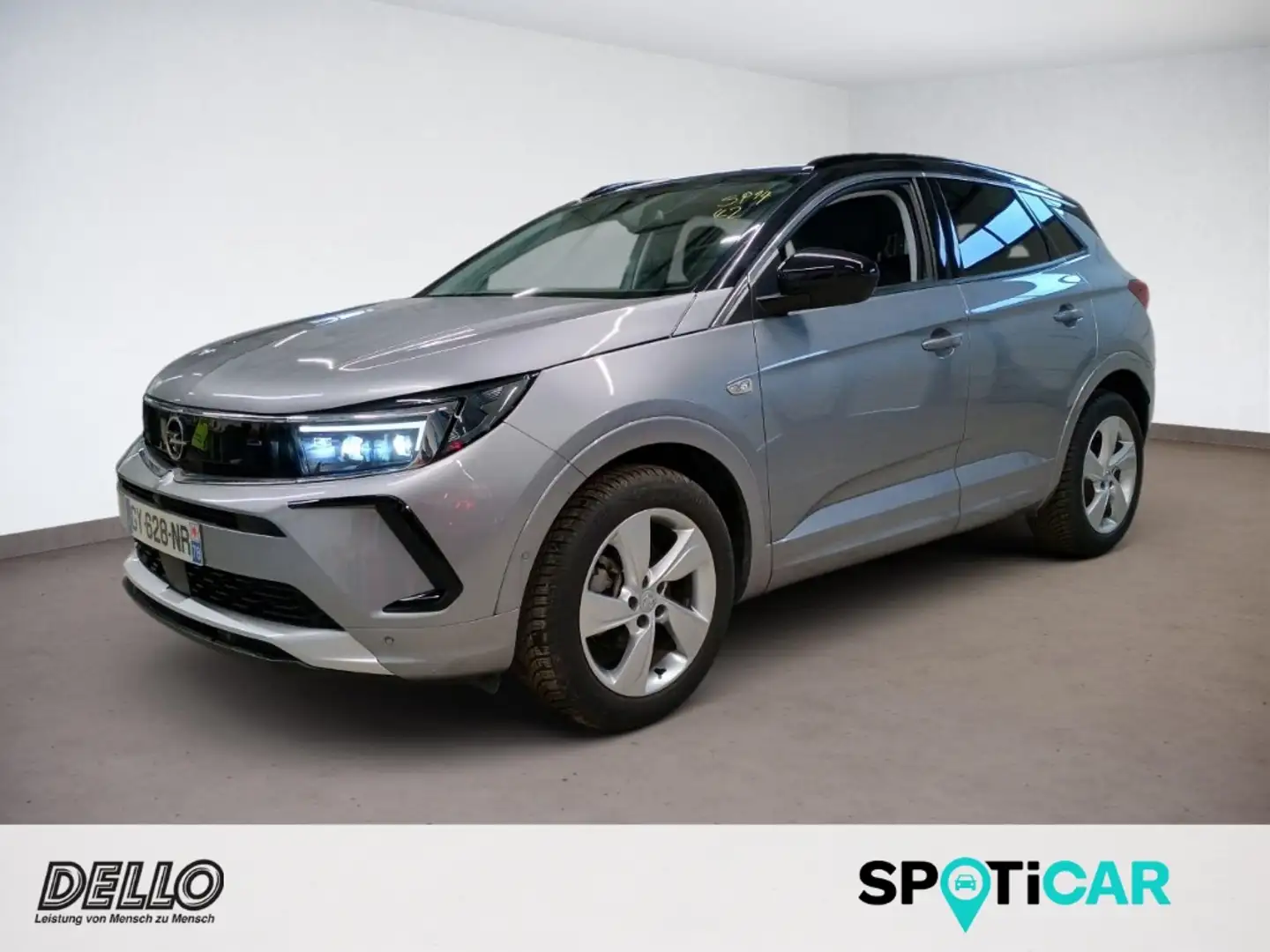 Opel Grandland 1.2T ELEGANCE AHK-abnehmbar Navi LED El. Heckklapp Grau - 1