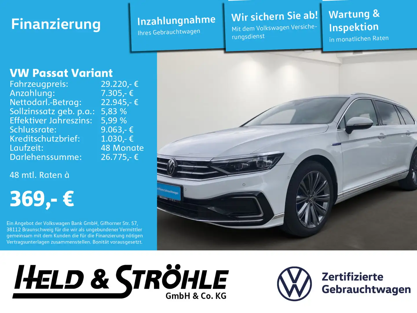 Volkswagen Passat Variant GTE 1.4 eHybrid DSG IQ NAV AHK 18 Alb - 1