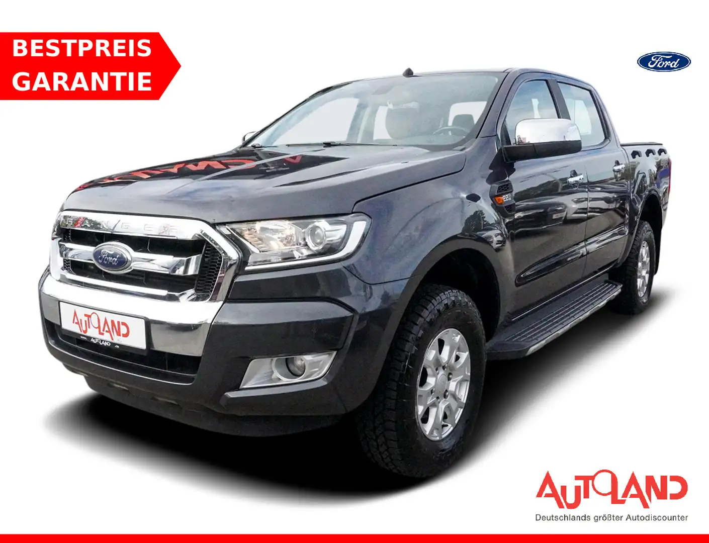 Ford Ranger 2.2 TDCi XLT 4x4 AHK AWD Klima Tempomat Zwart - 1
