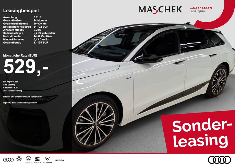 Audi A6 e-tron Avant S line HUD 360° Sportsitzplus 0.25% A