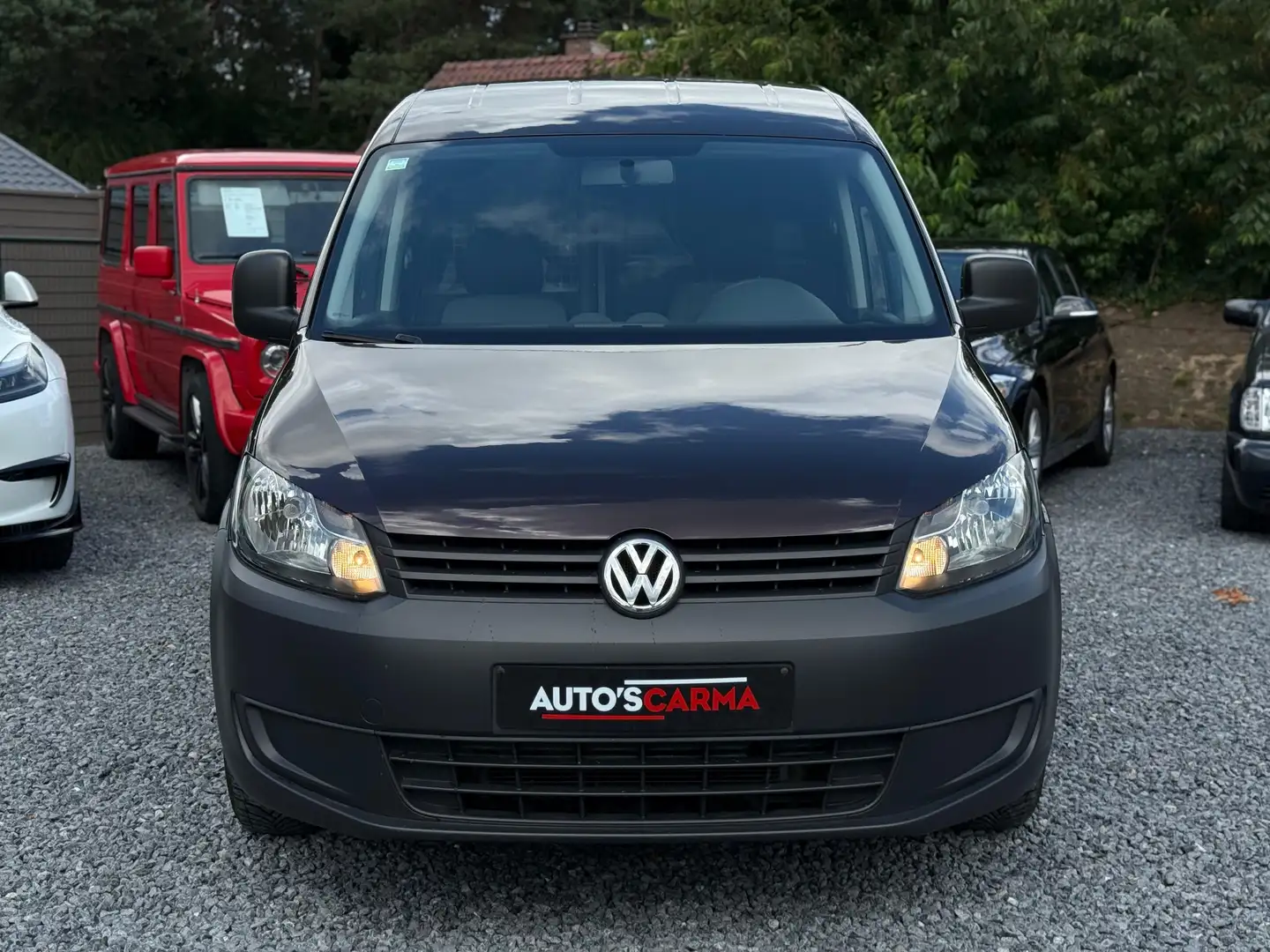 Volkswagen Caddy Benzine Lichte Vracht BTW CruiseC Airco ParkS * Roşu - 2