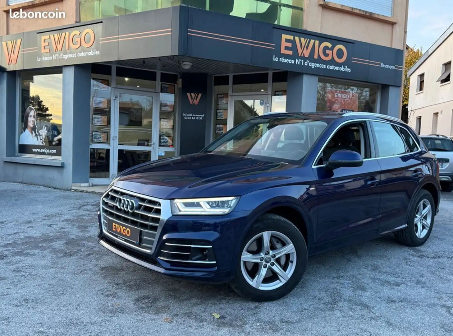 Audi Q5 2.0 50 tfsi e 299 h 250 ch phev s line quattro s-tronic Bleu - 1