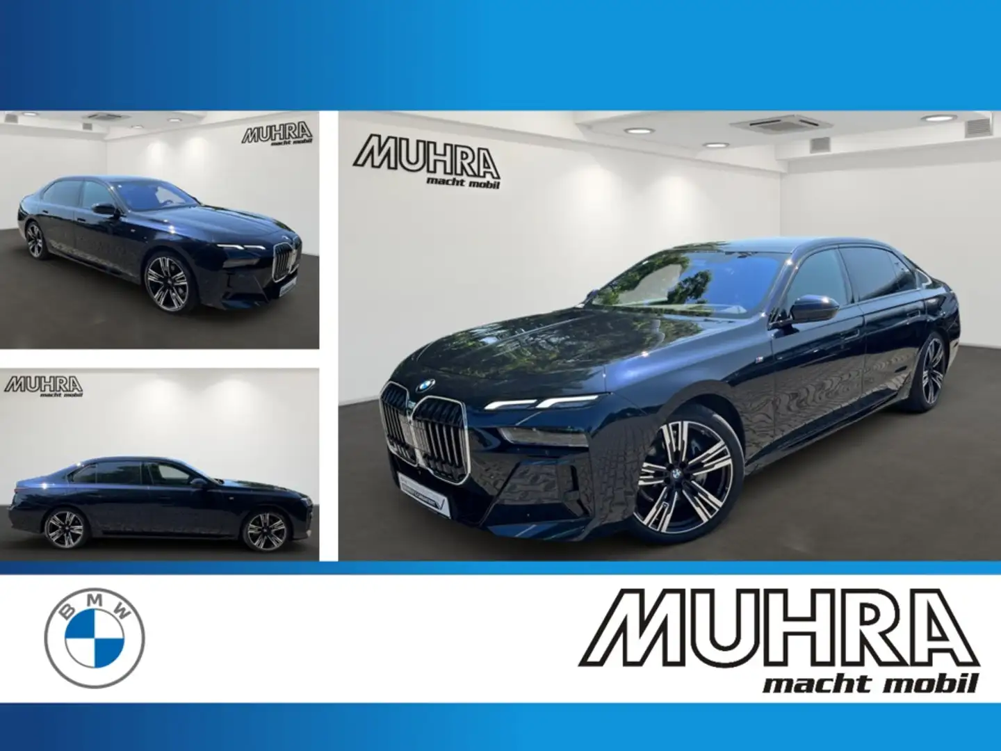BMW 740 d xDrive M Sport 21" Autobahnas Pano Sky Sthz Noir - 1