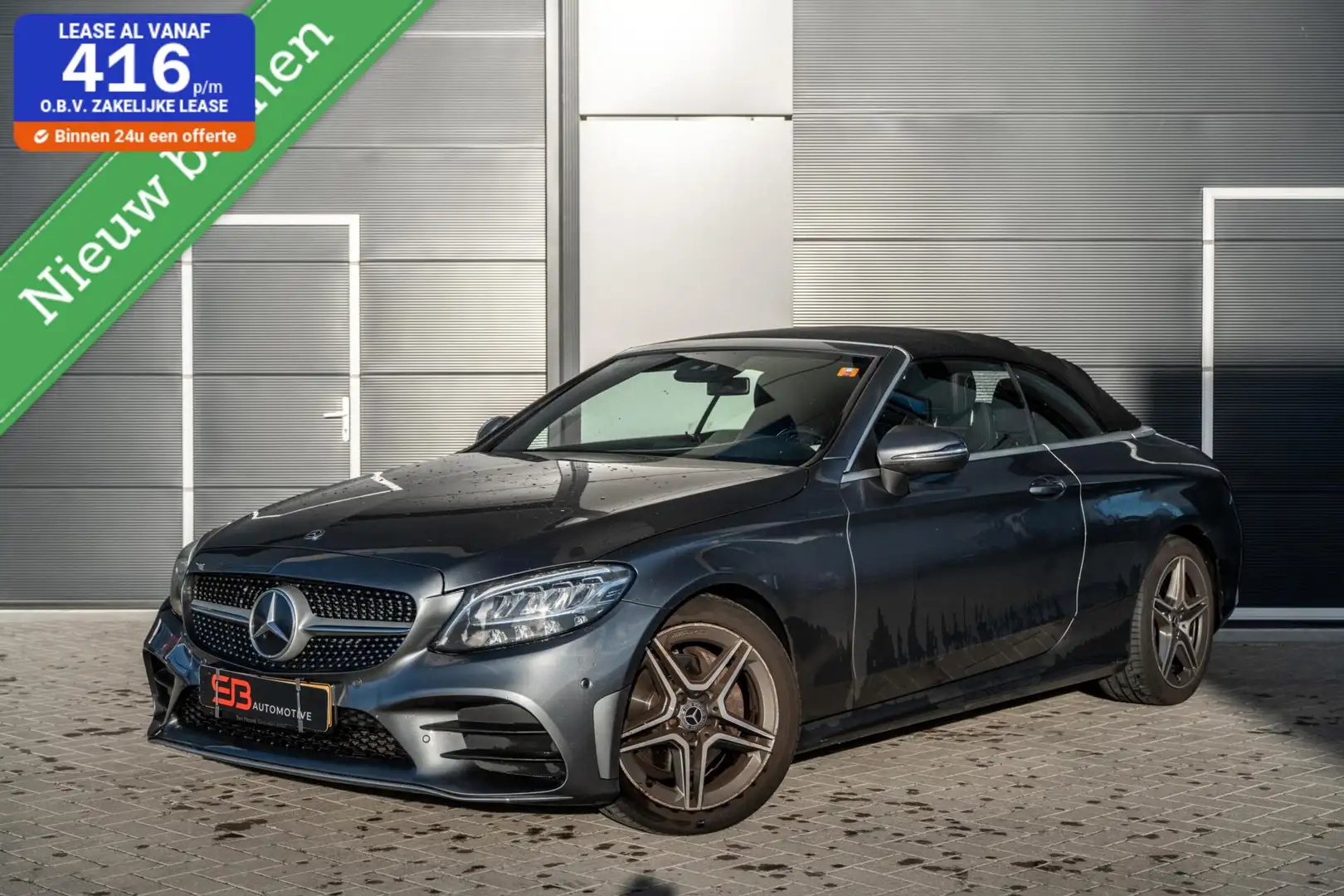 Mercedes-Benz C 180 Cabrio AMG Dodehoek|Leder|Stoelver|VOL Gris - 1