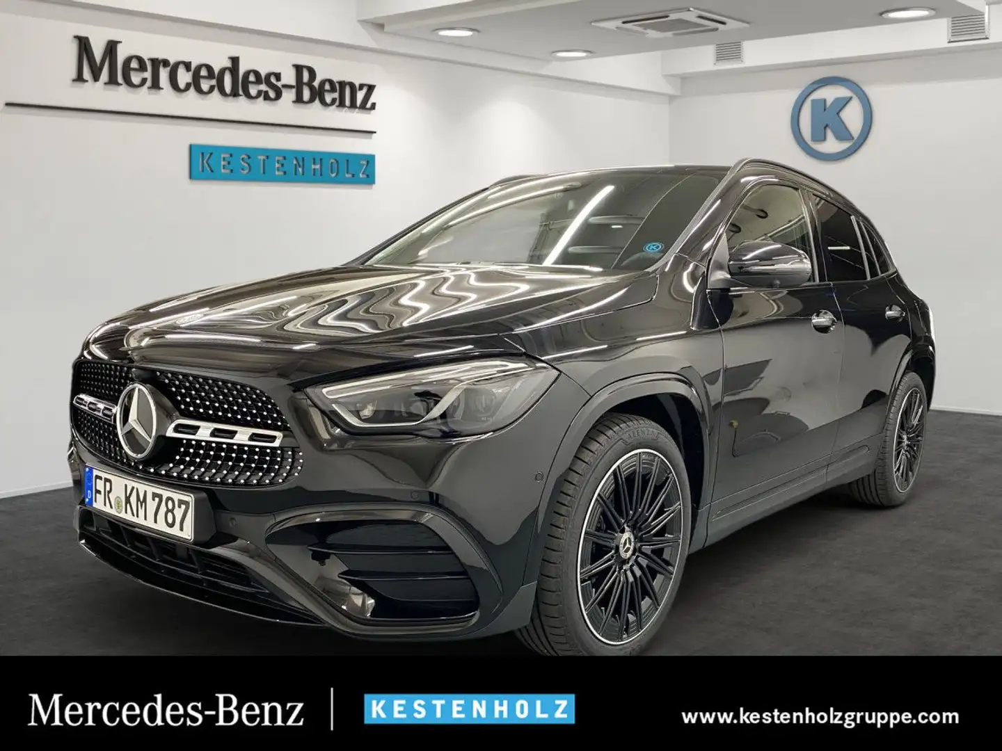 Mercedes-Benz GLA 220 d 4Matic AMG+AHK+PANO+HANDS-FREE+360° Noir - 1