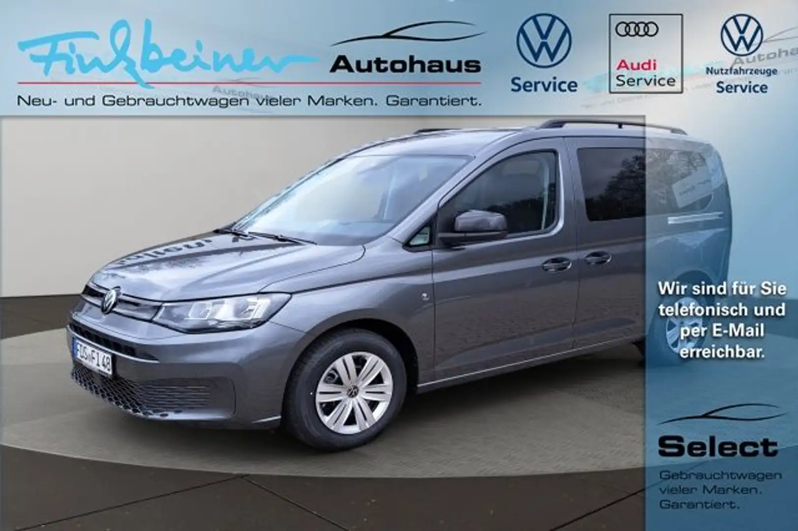 Volkswagen Caddy Kombi 1.5l TSI AHK SH Garantie bis 2028 Grau - 1