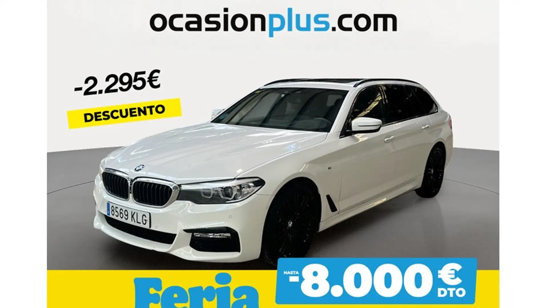 BMW 520 520iA Touring Blanc - 1