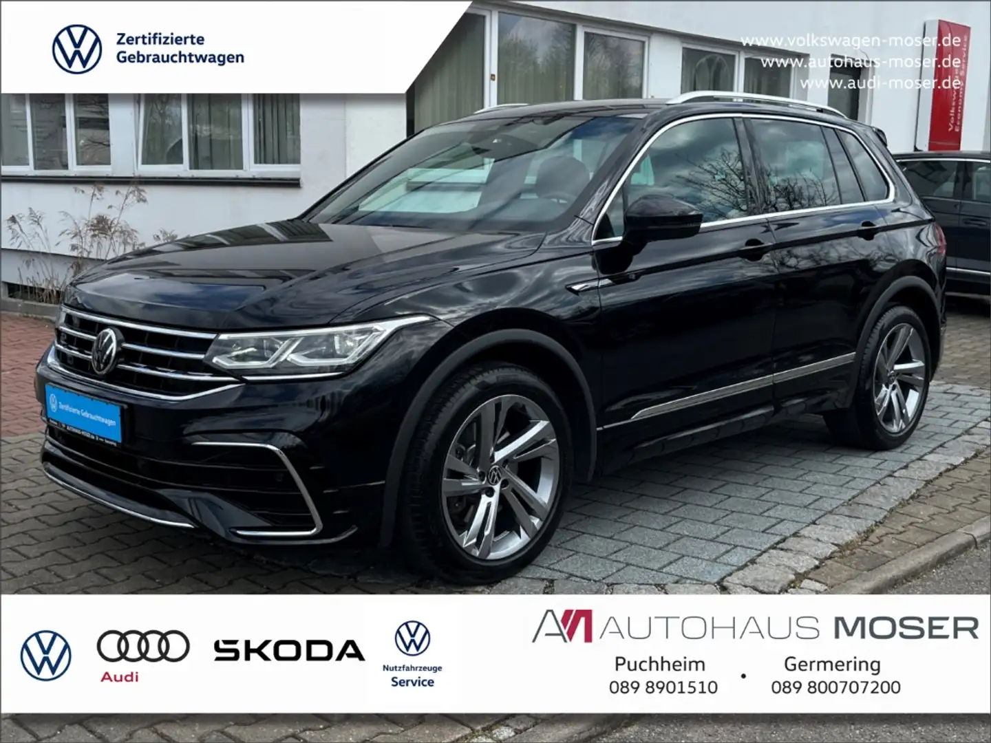 Volkswagen Tiguan 2.0TSI 4M DSG R-Line Navi*KAMERA*AHK*ACC!!! Schwarz - 1