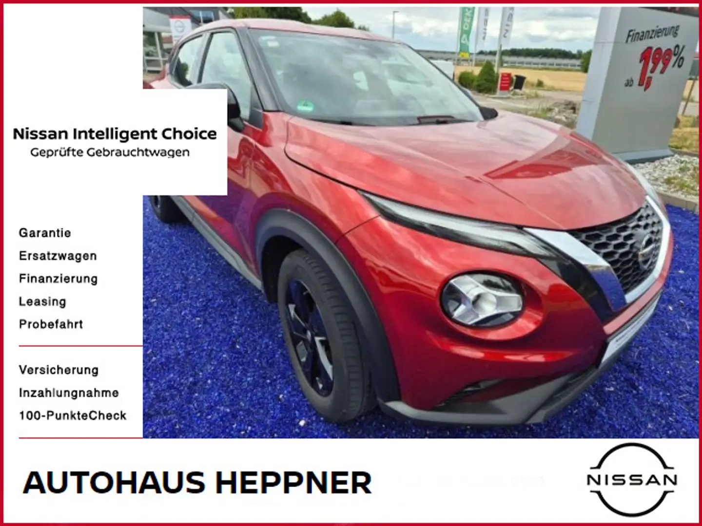 Nissan Juke 1.0 DIG-T Acenta Navi DCT Sitzheizung LED Rot - 1