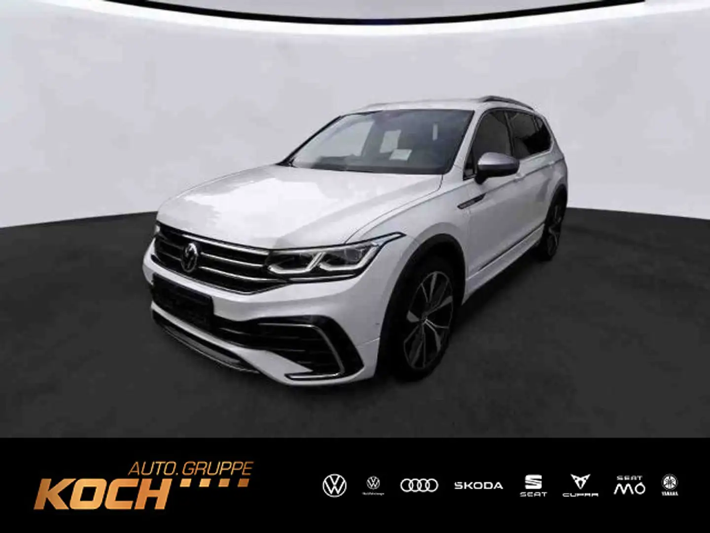 Volkswagen Tiguan Allspace 2.0TDI R-Line DSG 4M Navi LED AH Weiß - 1