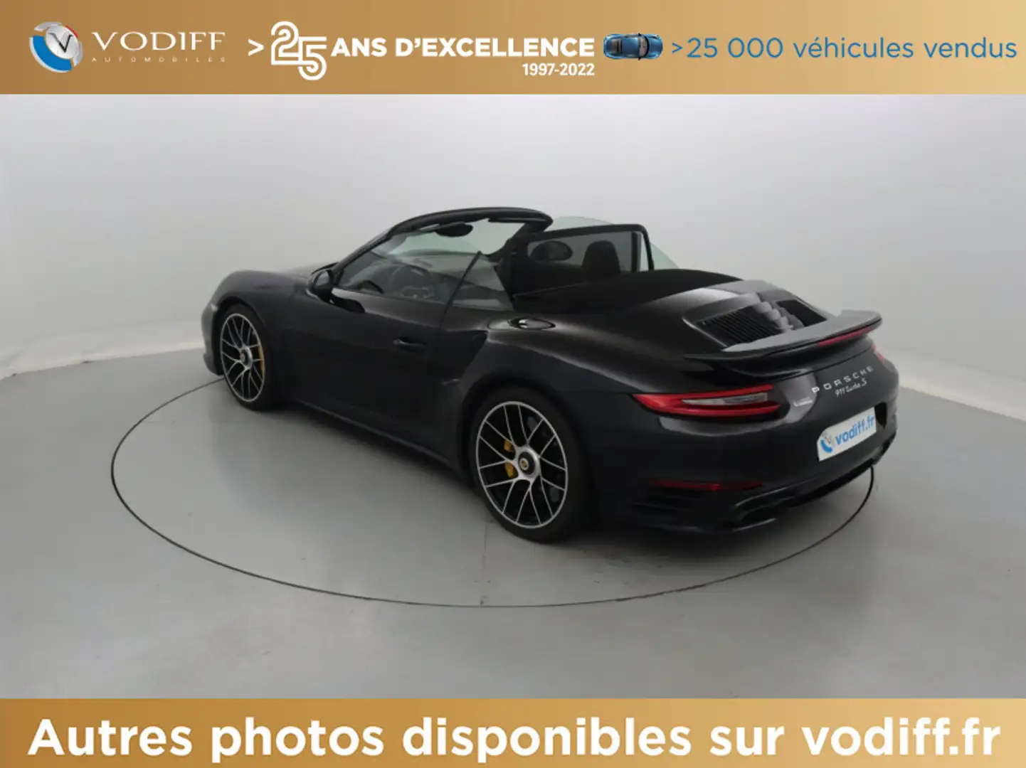 Porsche 991 TURBO S CABRIOLET 580 CV PDK Noir - 2