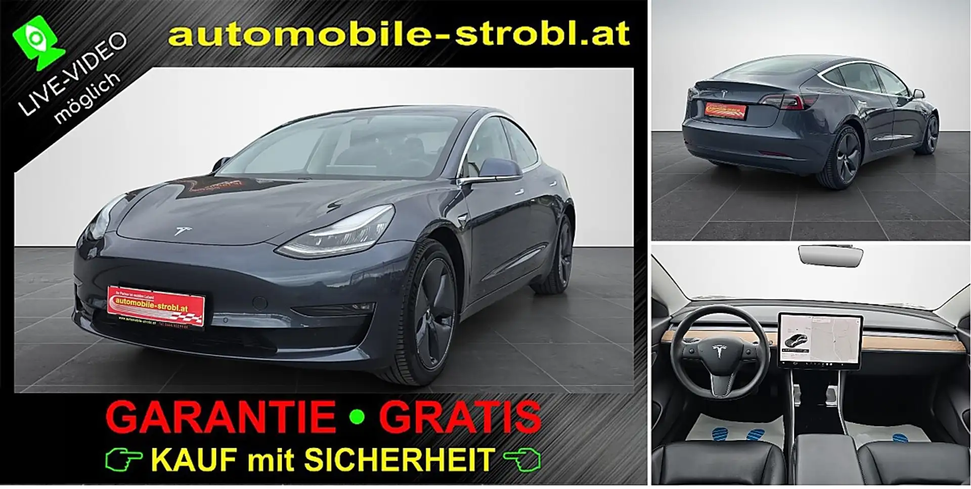 Tesla Model 3 Long Range AWD 75kWh*AHV*Pano*LED*Garantie* Grau - 1
