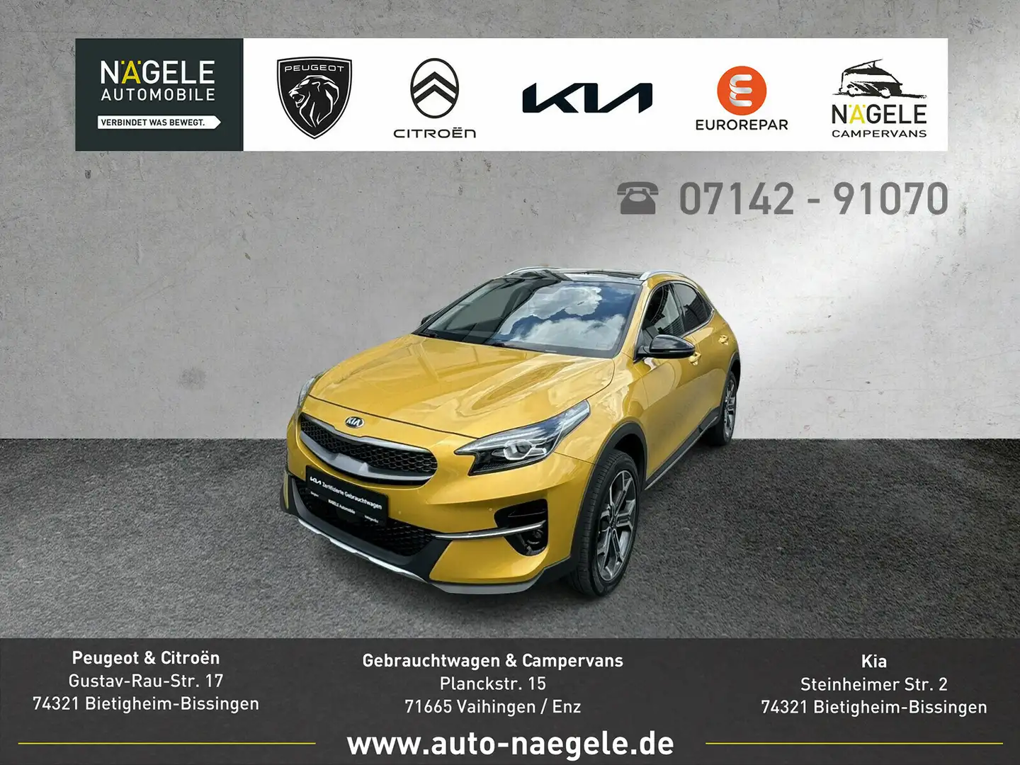 Kia XCeed Xceed 1.6 T-GDI Platinum|Navi+LED+Sitzbelüftung Žlutá - 1