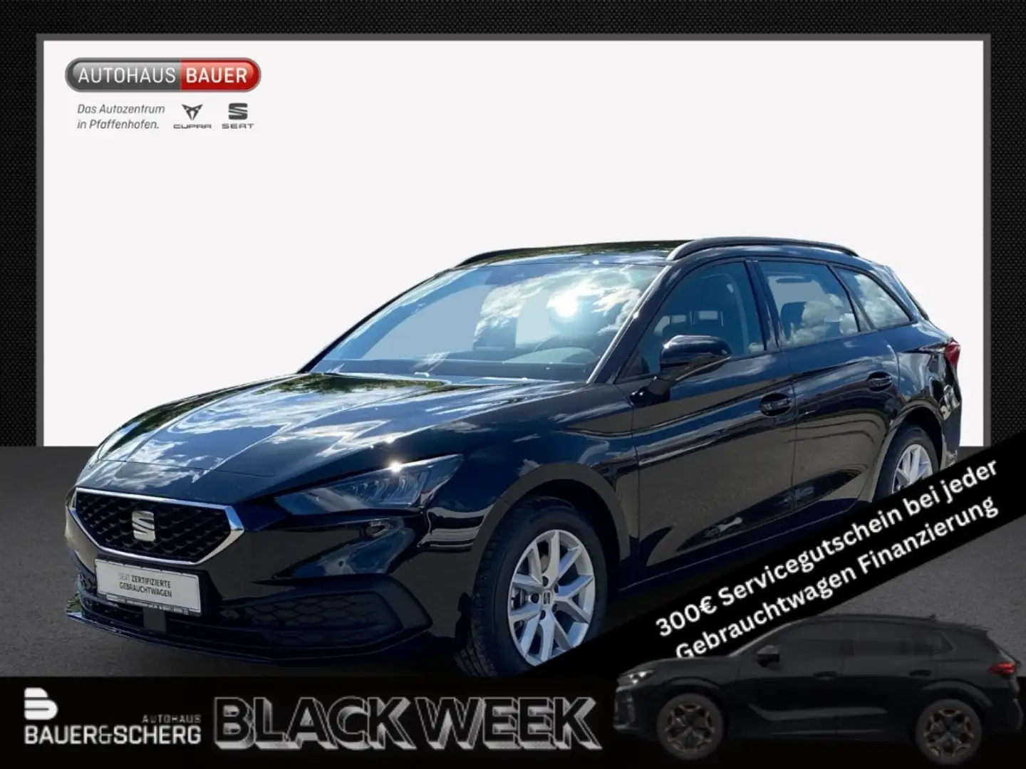 SEAT Leon Sportst.1.5 eTSI DSG AUTOM FULLLINK SITZHZ VOLLED Nero - 1