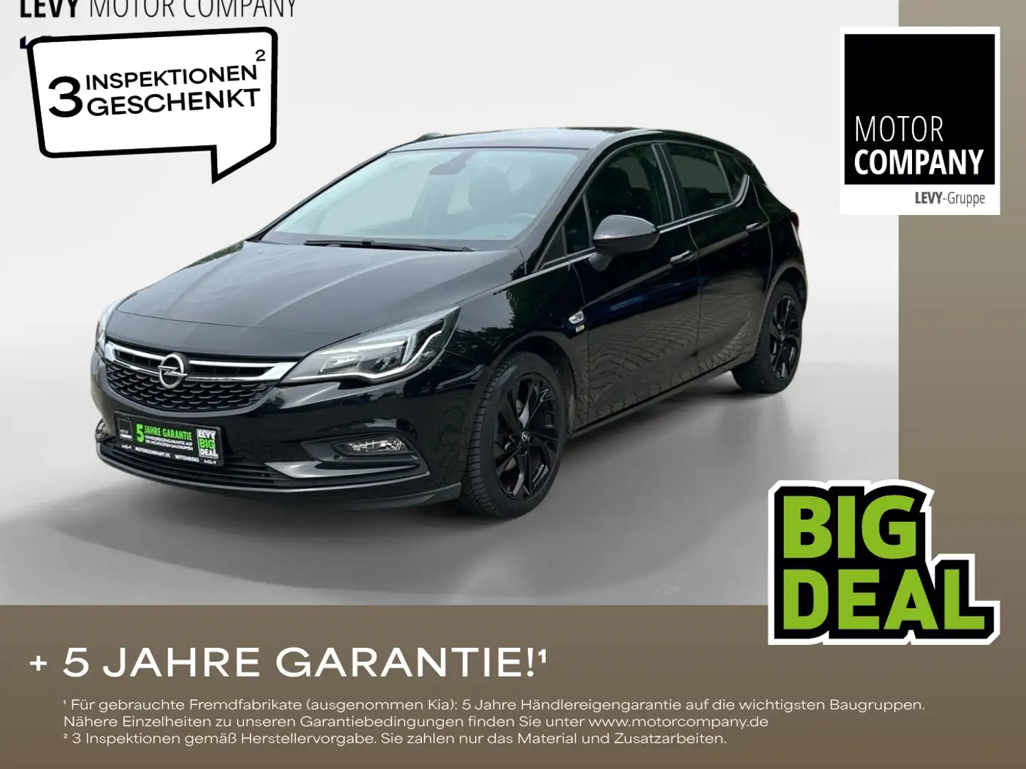 Opel Astra K 1.4 Turbo 120 Jahre LM W-Paket PDC SHZ Siyah - 1