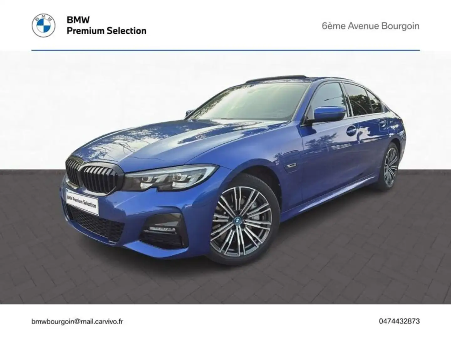 BMW 330 330eA xDrive 292ch M Sport Bleu - 1