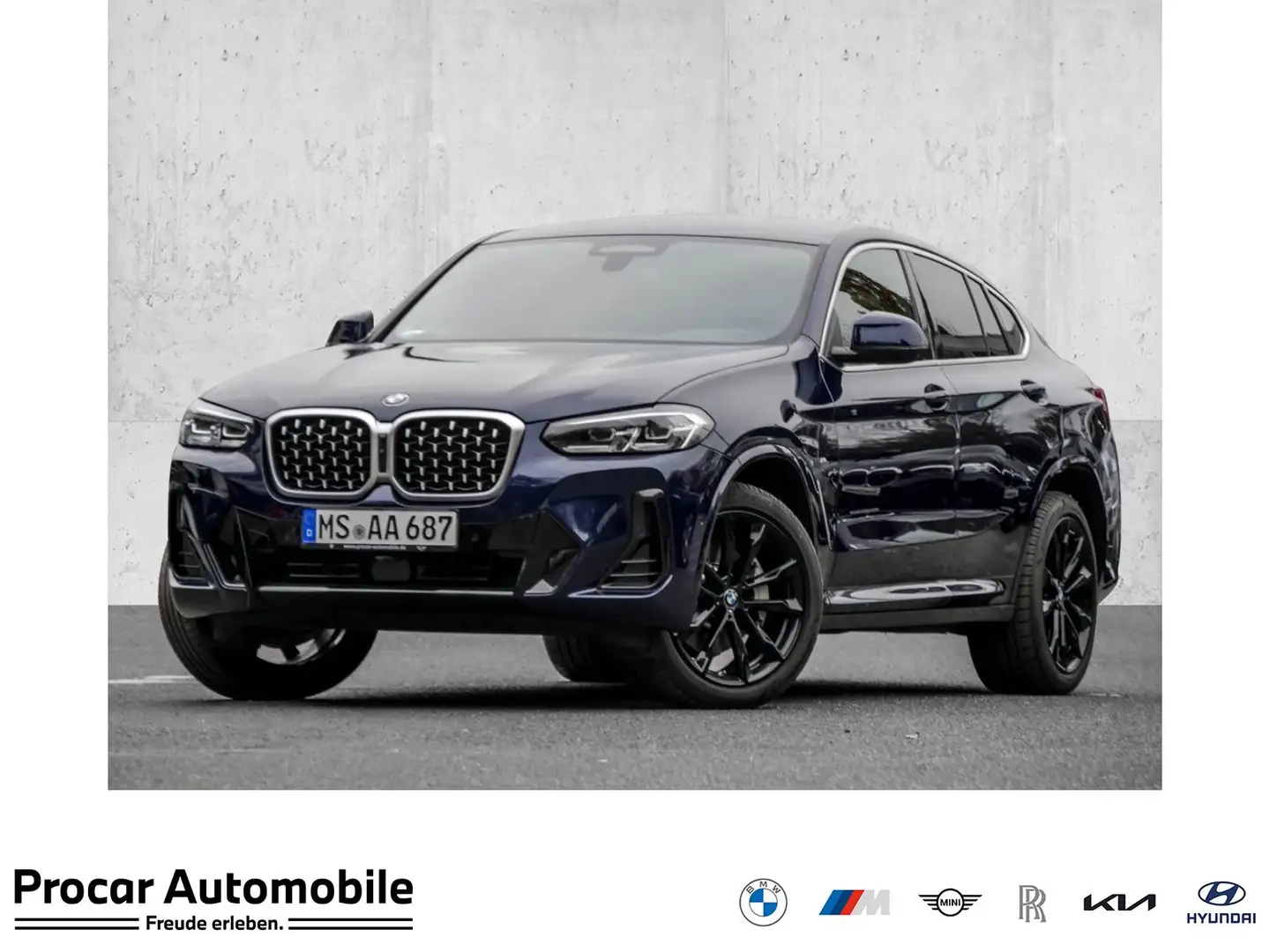 BMW X4 xDrive30d M SPORT+AHK+DA PROF+360°+HiFi Bleu - 1