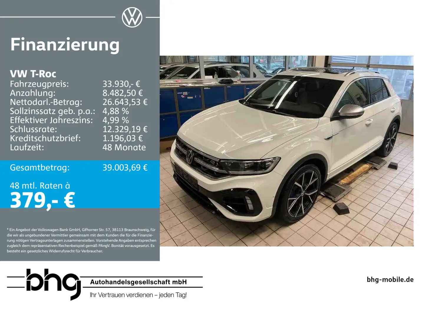 Volkswagen T-Roc 2.0 TSI OPF 4MOTION DSG R Blanc - 1