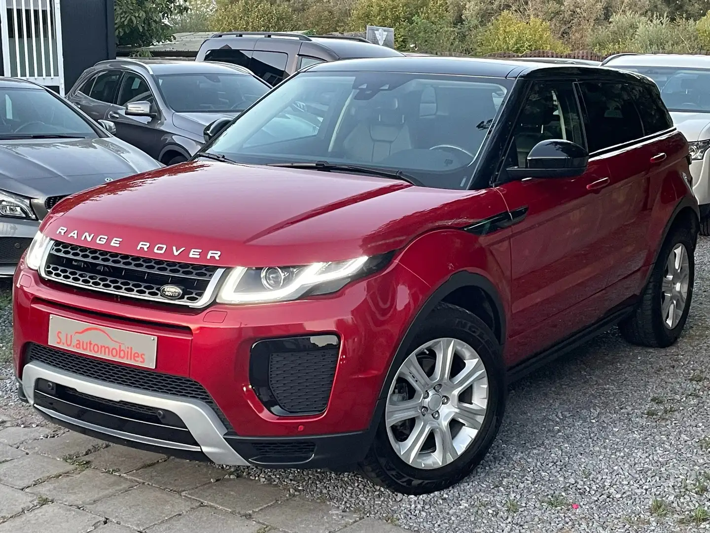 Land Rover Range Rover Evoque 2.0 TD4 Dynamic PANO./Cuir/Navi/Gar12M Rouge - 1