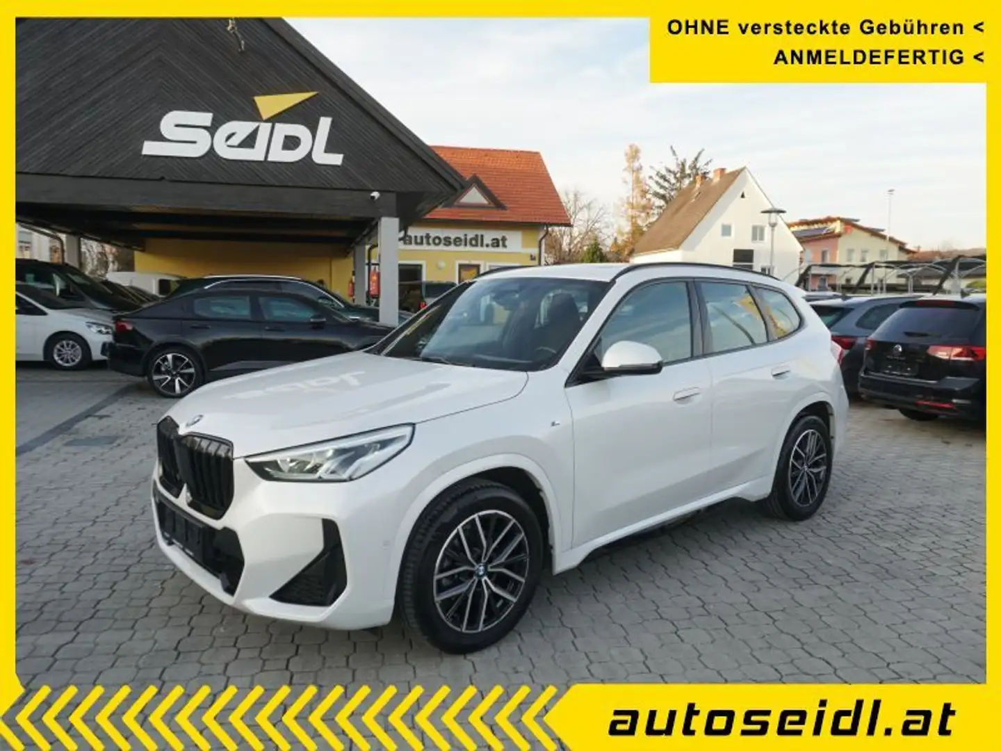 BMW X1 sDrive 18i M-Sport Aut. *PANORAMADACH+NAVI* Weiß - 1