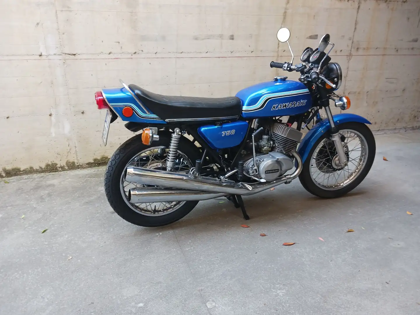 Kawasaki 750 H2 Bleu - 2